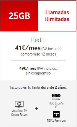 Tarifa Móvil Red L HBO